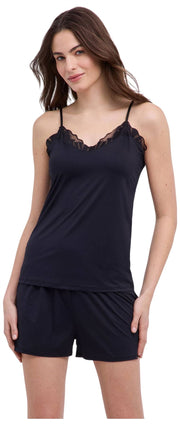 Top na ramiączkach Falke Delicate Touch - czarny