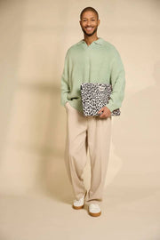 Hindbag Ava Medium 15-calowa torba na laptopa - Leopard Off White