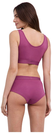 Dwupak biustonosza z gorsetem Falke Daily Comfort – różowy/pomarańczowy