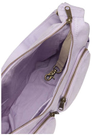 Torba na ramię Hindbag Emile z wieloma kieszeniami - liliowa