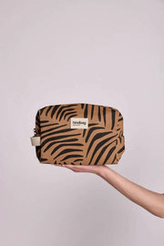 Kosmetyczka Hindbag Leon - Zebra Cynamonowy Brąz
