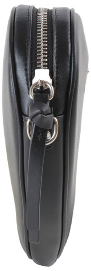 Torba na ramię Vivienne Westwood Alexa Smooth Heart - czarna