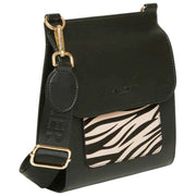 Torba na ramię Alice Wheeler London Bloomsbury - Czarny/Zebra