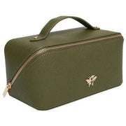 Alice Wheeler London Mini Luxury Train Case - Olive Green