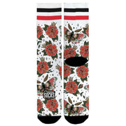 American Socks Moth Mid High Socks - White