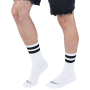 American Socks Old School I Mid High Socks - White