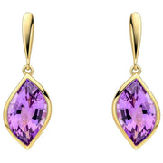 elements-gold-flame-cut-amethyst-9ct-gold-earrings---goldpurple-35461227