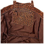 Roka Marylebone Duża torba z bawełnianego płótna, oversize - Mini Leopard Brown