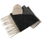 totes-toasties-chunky-woven-blanket-scarf-and-hat-set---oat-creamgrey-34518451