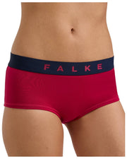 Dwupak hipsterskich fig Falke Daily Comfort Print - czerwony/czarny