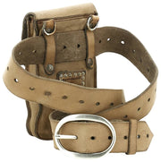 Torba na telefon Campomaggi Siena Stud - Ice Beige