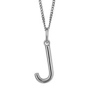 Beginnings J Initial Pendant - Silver
