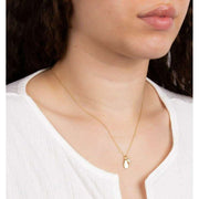 Beginnings June Semi-Precious Birthstone Necklace - Gold/Pearl