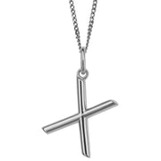 Beginnings X Initial Pendant - Silver