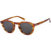 Botaniq Thick Round Sunglasses - Light Brown Tort