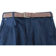 BRUHL Montana Nanotec Gabardine Stretch Chinos - Dark Blue