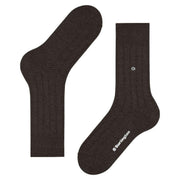 Burlington Dover Socks - Brown Mel