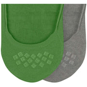 Dwupak skarpetek Burlington Everyday No Show – Fairway Green