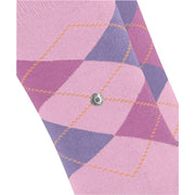 Dwupak skarpetek Burlington Everyday Argyle – Berry Pool Pink