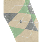 Dwupak skarpetek Burlington Everyday Argyle – kremowo-beżowy