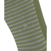 Dwupak skarpetek Burlington Everyday Stripe Mix – zieleń Salvia