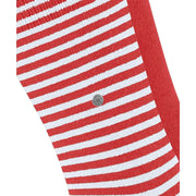 Zestaw 2 skarpetek Burlington Everyday Stripe Mix – czerwony tulipan