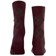 Burlington Marylebone Lurex Socks - Claret Red