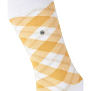 Skarpetki Burlington Tartan - Białe