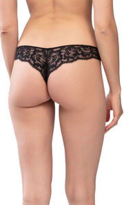 Mey Amazing String Lace Thong - czarny