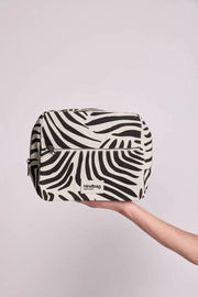 Hindbag Alix Bardzo duża kosmetyczka - ecru zebra