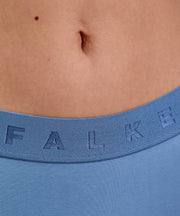Dwupak hipsterskich fig Falke Daily Comfort – niebieski/beżowy