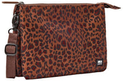 Roka Carnaby XL Torba na ramię z płótna pochodzącego z recyklingu - Mini Leopard Brown