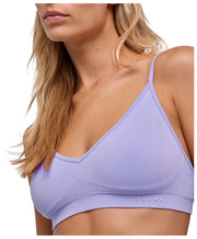 Bezszwowy biustonosz z gorsetem Falke Daily - Lavendust Lilac