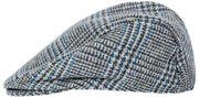Płaski kaszkiet Dents Stanwick Tweed - niebieski