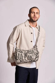 Torba na ramię Hindbag Emile z wieloma kieszeniami - Tiger Ecru