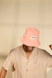 Hindbag Bob Terry Bucket Hat - koralowy róż