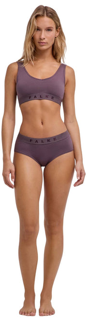 Dwupak biustonosza z gorsetem Falke Daily Comfort – różowo-różowy/fioletowy