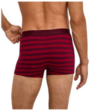 Bokserki Falke Daily Comfort w paski - bordowe