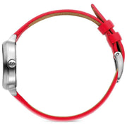 Duński zegarek na rękę Elvsten - czerwony