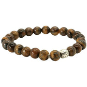 David Van Hagen Tiger Eye Stone Bracelet - Brown