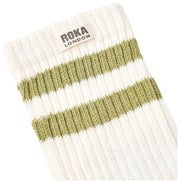 Skarpety Roka Windsor Stripe Crew - zieleń awokado