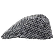 Płaski kaszkiet Dents Blashford Tweed - węgiel drzewny