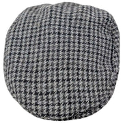 Płaski kaszkiet Dents Blashford Tweed - węgiel drzewny