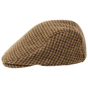 Płaski kaszkiet Dents Blashford Tweed - kasztanowy brąz
