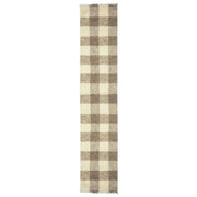 Szalik Dents Buffalo Check Boucle - kość słoniowa/beż