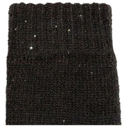 Rękawiczki Dents Chevron Knit z cekinami – czarne