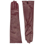 Rękawiczki skórzane Dents Demi Long – Damson Burgundy