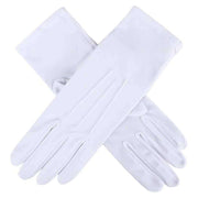 Dents Diana Matt Satin Gloves - White