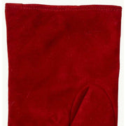 Dents Eva Trim Fingerless Suede Mittens - Berry/Black