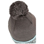 Kapelusz Bobble Dents Fair Isle Brim - grafitowoszary/niebieski